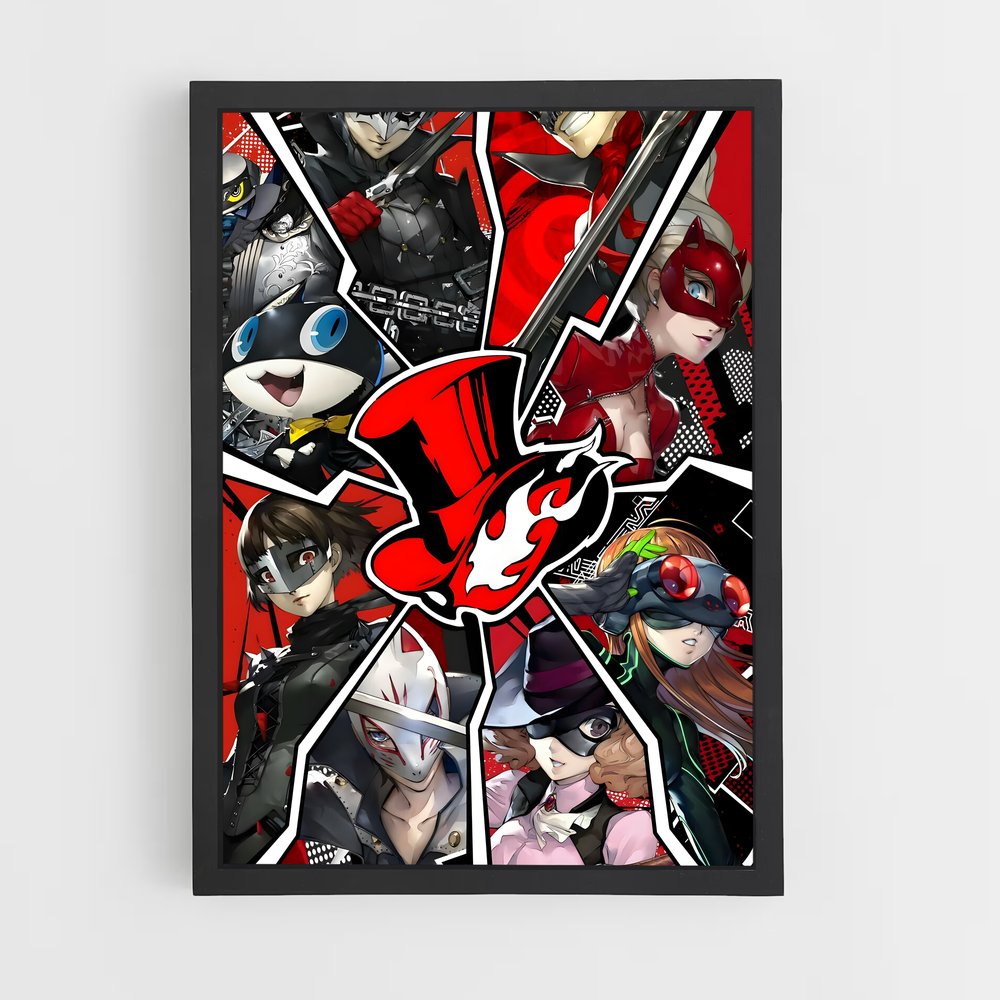 Poster Les Voleurs de Rêves – affiche Persona 5 (vue 2)